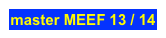 master MEEF 13 / 14